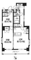 ジーク常盤台の間取り