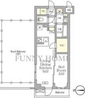 アジールコート都立大学の間取り