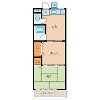 愛知県西尾市花ノ木町5(アパート)の賃貸物件の間取り