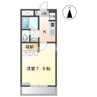 愛知県一宮市開明字新田郷(アパート)の賃貸物件の間取り
