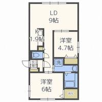 北海道札幌市豊平区月寒東一条7(マンション)の賃貸物件の間取り