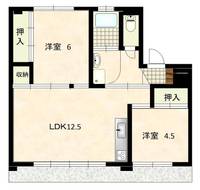 ハッピーエステート大財北 2号棟の間取り