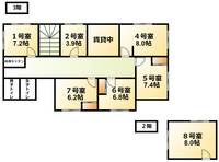 千葉県長生郡一宮町一宮(マンション)の賃貸物件の間取り