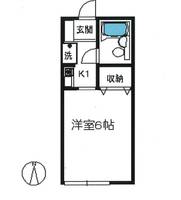 東京都世田谷区代沢1(アパート)の賃貸物件の間取り