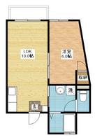 長崎県西彼杵郡長与町高田郷(アパート)の賃貸物件の間取り