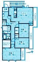 神奈川県横浜市港北区大曽根2(一戸建)の賃貸物件の間取り