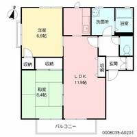 ディアス吉田 A棟の間取り