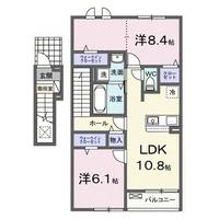 滋賀県愛知郡愛荘町愛知川(アパート)の賃貸物件の間取り