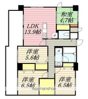福岡県福岡市南区清水3(マンション)の賃貸物件の間取り