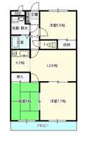 京都府福知山市石原1(マンション)の賃貸物件の間取り