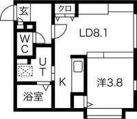 北海道札幌市西区琴似三条5(マンション)の賃貸物件の間取り