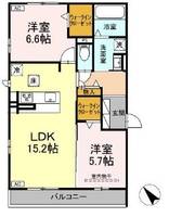 Deサーン A棟の間取り