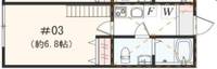 神奈川県平塚市真田4(アパート)の賃貸物件の間取り