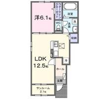 新潟県柏崎市大字両田尻(アパート)の賃貸物件の間取り