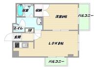大阪府大阪市東淀川区東中島2(マンション)の賃貸物件の間取り