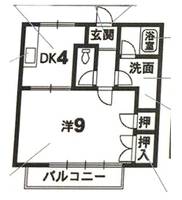 徳島県板野郡北島町鯛浜字大西(アパート)の賃貸物件の間取り