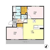 栃木県宇都宮市細谷町(アパート)の賃貸物件の間取り