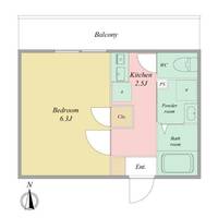 埼玉県東松山市元宿1(アパート)の賃貸物件の間取り