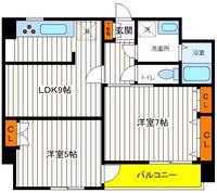東京都立川市幸町5(マンション)の賃貸物件の間取り