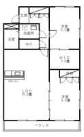 群馬県前橋市若宮町4(マンション)の賃貸物件の間取り