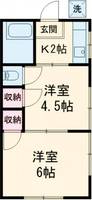 ハウス五月の間取り