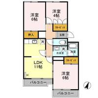ニューハイツ幸の間取り