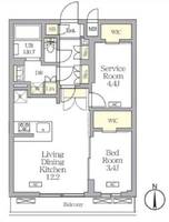 アジールコート都立大学の間取り