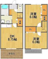 東京都立川市西砂町1(一戸建)の賃貸物件の間取り