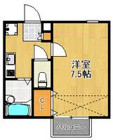 神奈川県横浜市港北区高田東4(アパート)の賃貸物件の間取り