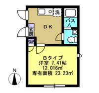 東京都荒川区南千住5(アパート)の賃貸物件の間取り