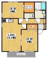 ウィルモアSATOU A棟の間取り