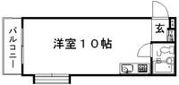 京都府京都市北区衣笠赤阪町(マンション)の賃貸物件の間取り