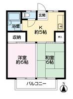 清水ハイツの間取り