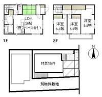 岡山県岡山市北区新屋敷町3(一戸建)の賃貸物件の間取り