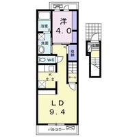 福島県福島市方木田字辻(アパート)の賃貸物件の間取り