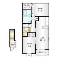 群馬県前橋市総社町総社(アパート)の賃貸物件の間取り