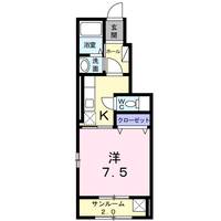 岡山県岡山市北区今保(アパート)の賃貸物件の間取り