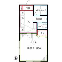 東京都小金井市東町4(アパート)の賃貸物件の間取り