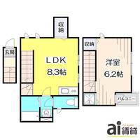 東京都中野区上鷺宮3(アパート)の賃貸物件の間取り