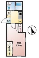 神奈川県川崎市中原区井田2(アパート)の賃貸物件の間取り