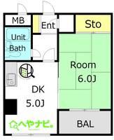 愛知県名古屋市中区千代田2(マンション)の賃貸物件の間取り
