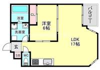 大阪府大阪市港区南市岡2(マンション)の賃貸物件の間取り