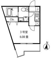 神奈川県横浜市神奈川区松見町1(アパート)の賃貸物件の間取り