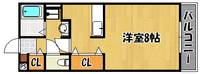 兵庫県神戸市西区水谷1(アパート)の賃貸物件の間取り