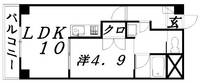 静岡県浜松市中央区板屋町(マンション)の賃貸物件の間取り