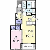 東京都八王子市弐分方町(アパート)の賃貸物件の間取り