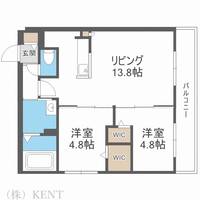 Aurelia琴似(オーレリア)の間取り