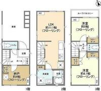 神奈川県川崎市中原区宮内4(一戸建)の賃貸物件の間取り