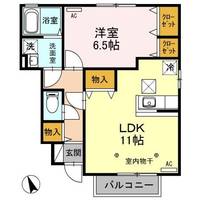栃木県栃木市平柳町2(アパート)の賃貸物件の間取り