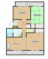 サンハイツ香川の間取り
